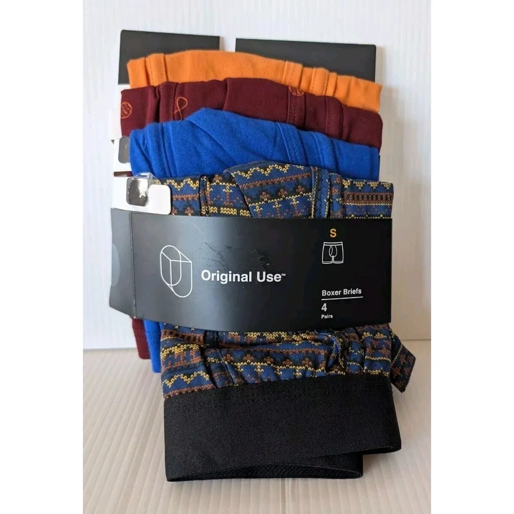 🐻 Men's Fairisle/Celestial Badge Boxer Briefs - Original Use‼️4 Pieces size S